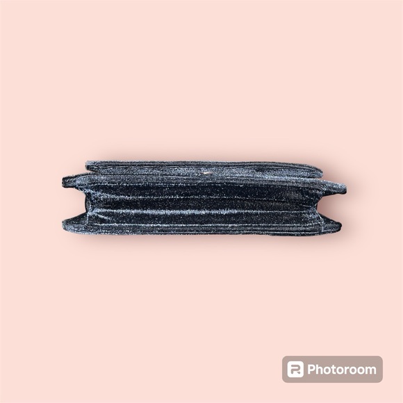 NWT Anthropologie Navy Velvet Mini Purse/Clutch **FLAW** - Picture 8 of 8